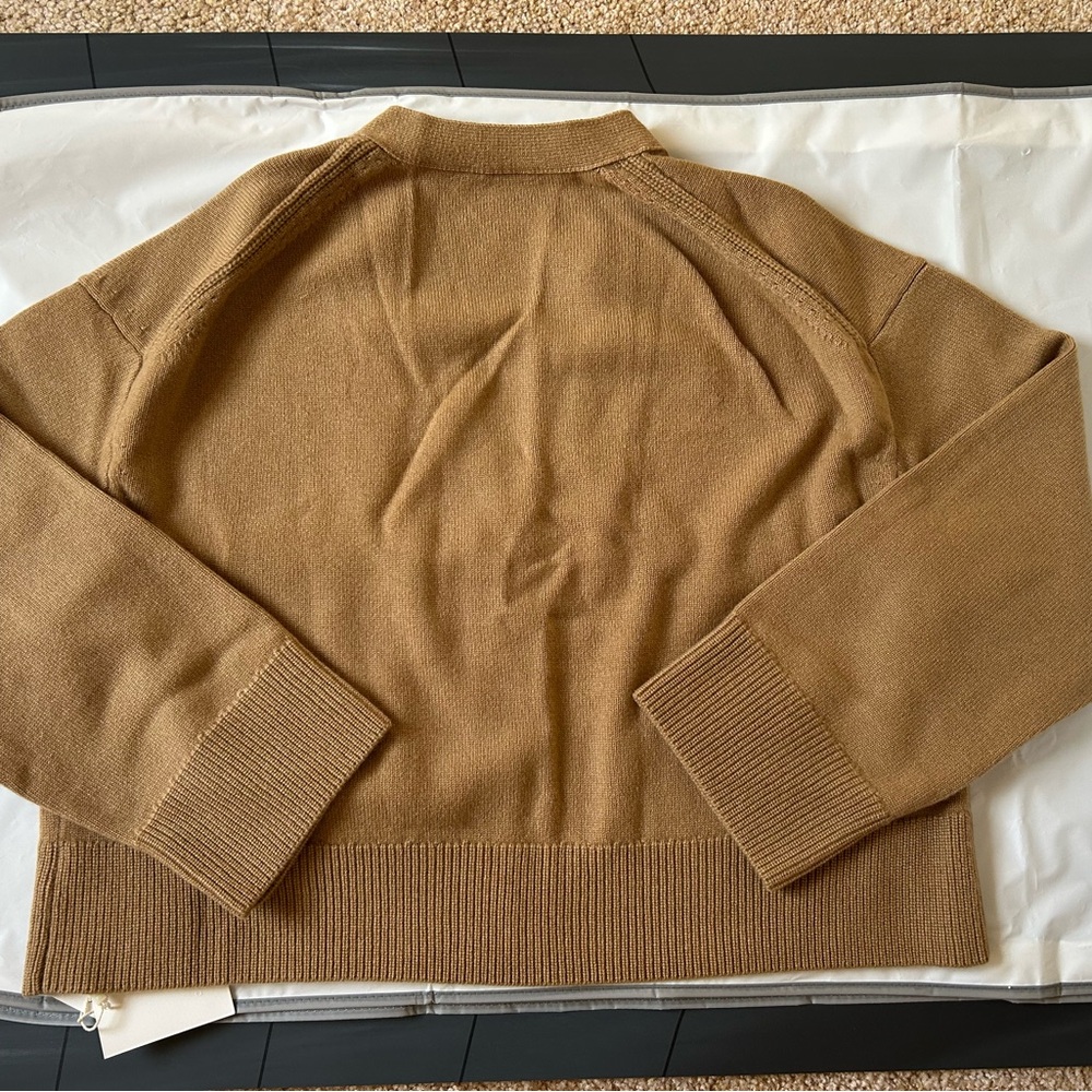 CHICJOC 100% Cashmere Cardigan Camel Size 36 - Picture 5 of 12